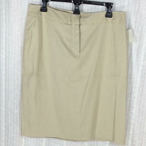Liz-Tan Pencil Skirt-Size 10